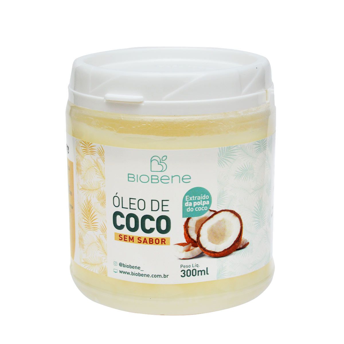 Óleo De Coco Da Polpa Sem Sabor E Sem Glúten Biobene 300ml