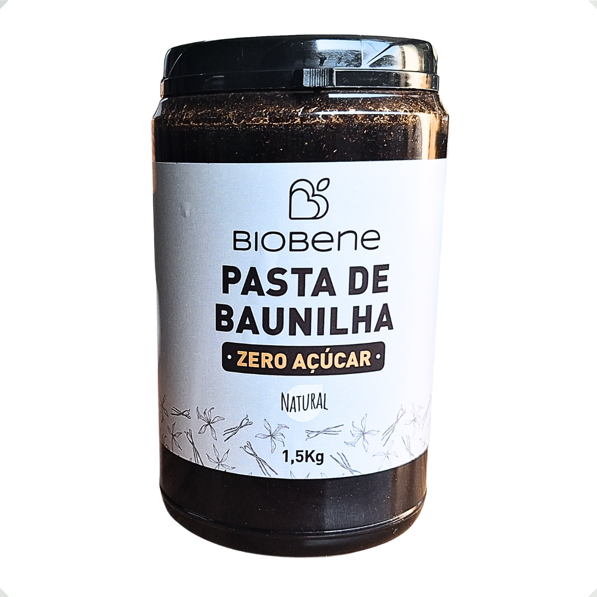 Pasta De Baunilha Concentrada Sem Açúcar Biobene 1,5kg