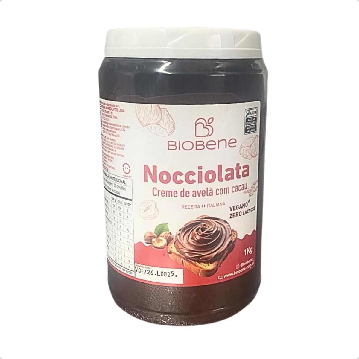 Nocciolata Creme de Avelã Com Cacau Biobene 1kg