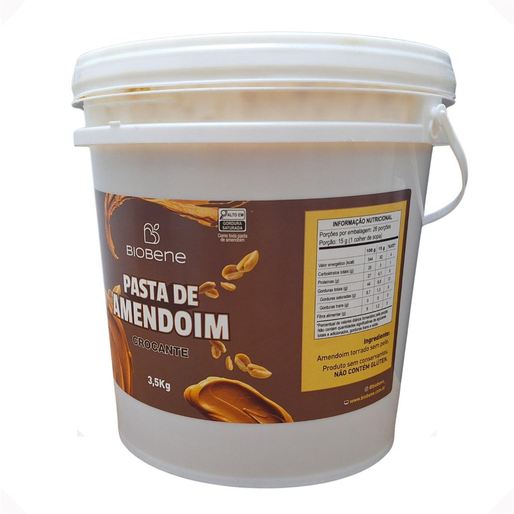 Pasta de Amendoim Crocante Integral Biobene 3,5kg