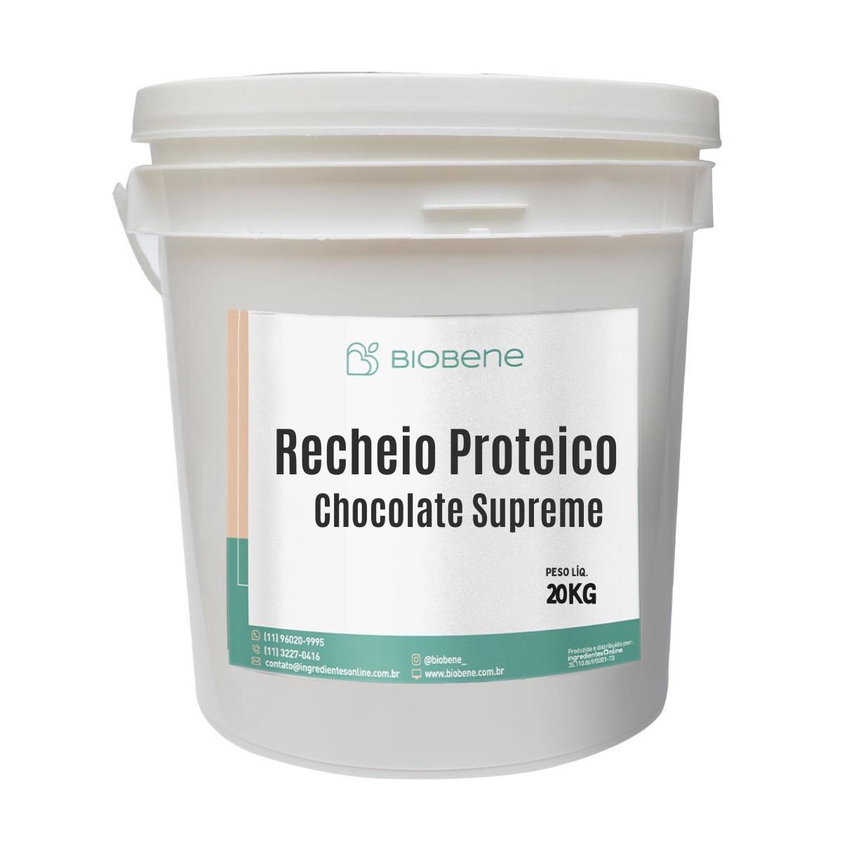 Recheio Proteico Chocolate Supreme 21% Biobene 20kg