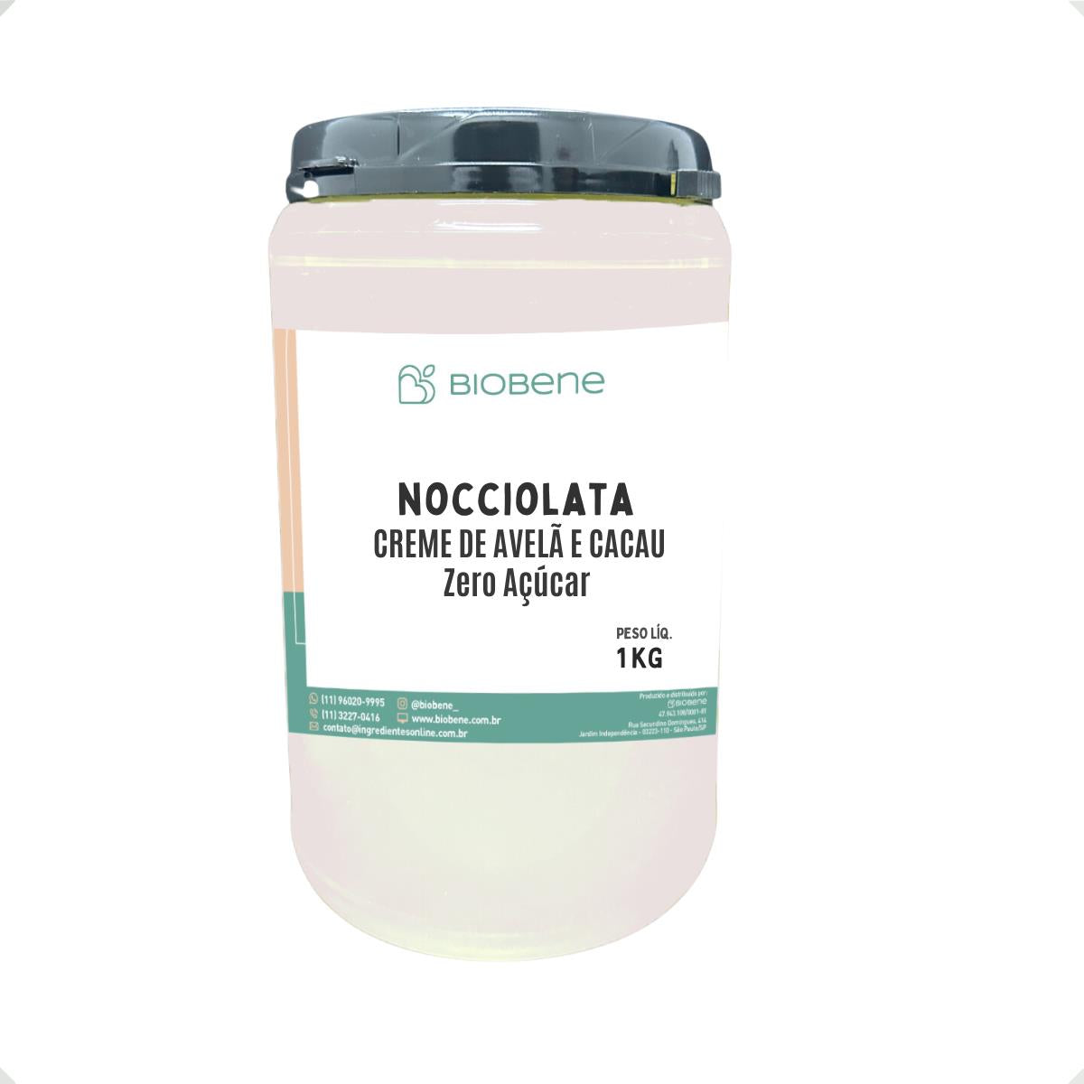 Nocciolata Creme de Avelã e Cacau S/ Açúcar Biobene 1kg