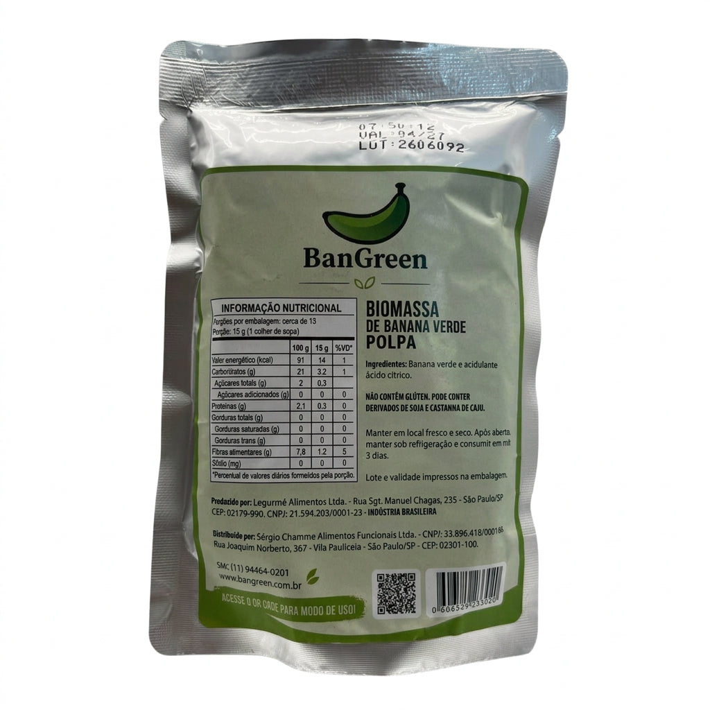 Biomassa de Banana Verde Polpa Biobene 200g