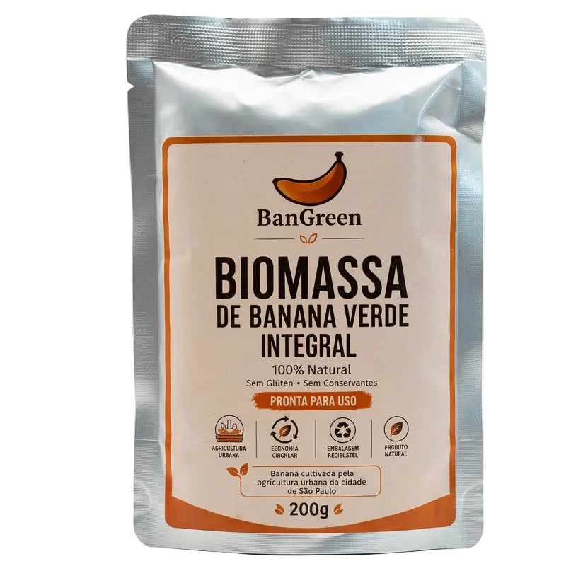 Biomassa de Banana Verde Integral 100% Natural Biobene 200g